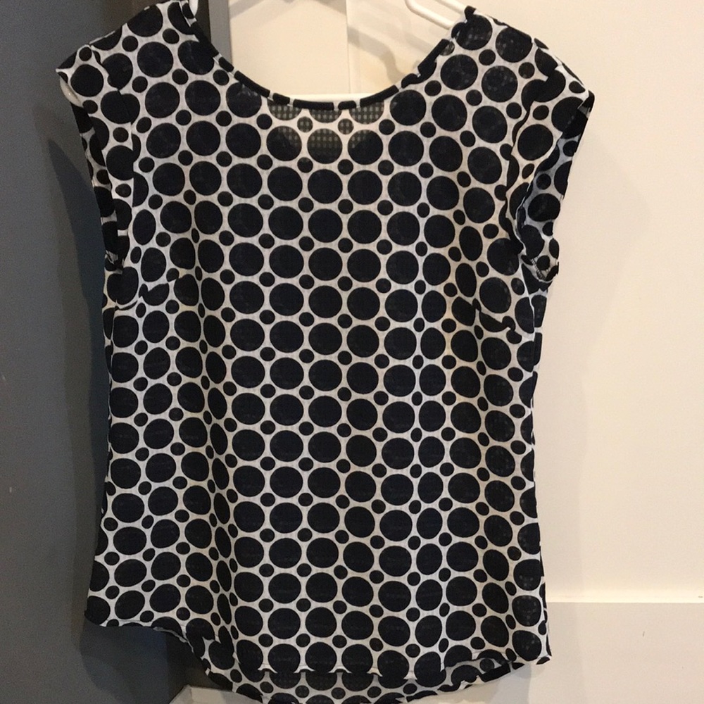 Polka dot light weight blouse